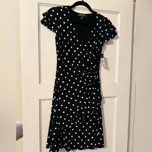 Ralph Lauren polka dot wrap dress